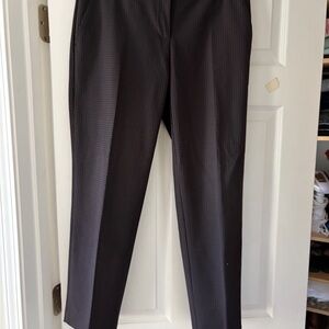 LOFT Black Checkered Marisa Cropped Trauser